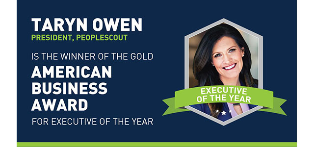 PeopleScout and PeopleScout President Taryn Owen Receive Top Honors from American Business Awards®